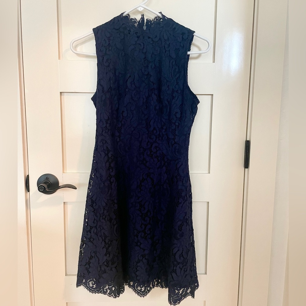 Chelsea28 Navy Lace Dress